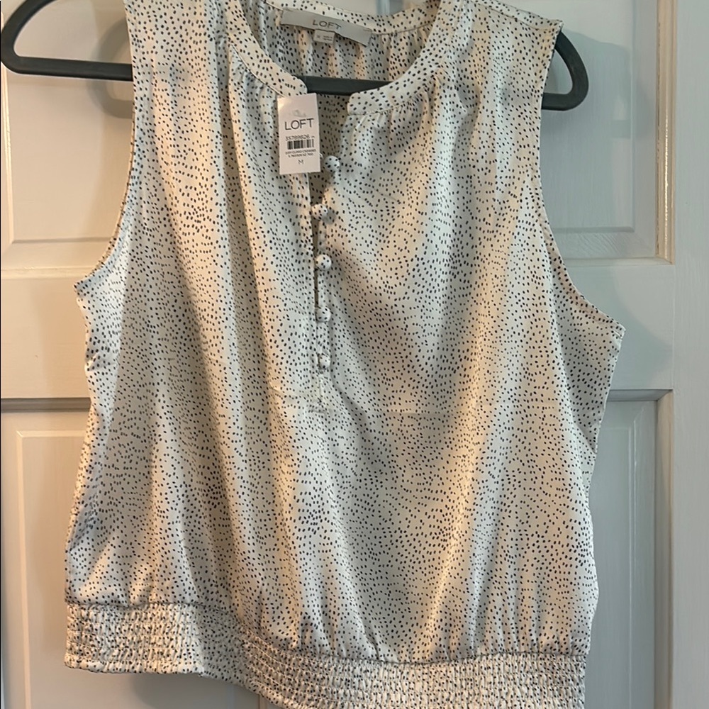 LOFT Women's Sleeveless Top - White